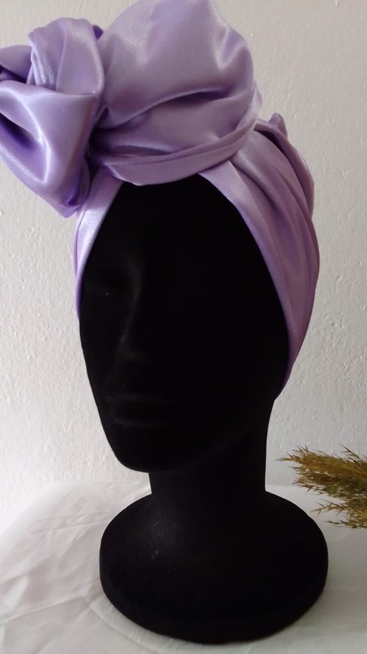 Bonnet flex satin duchesse viola