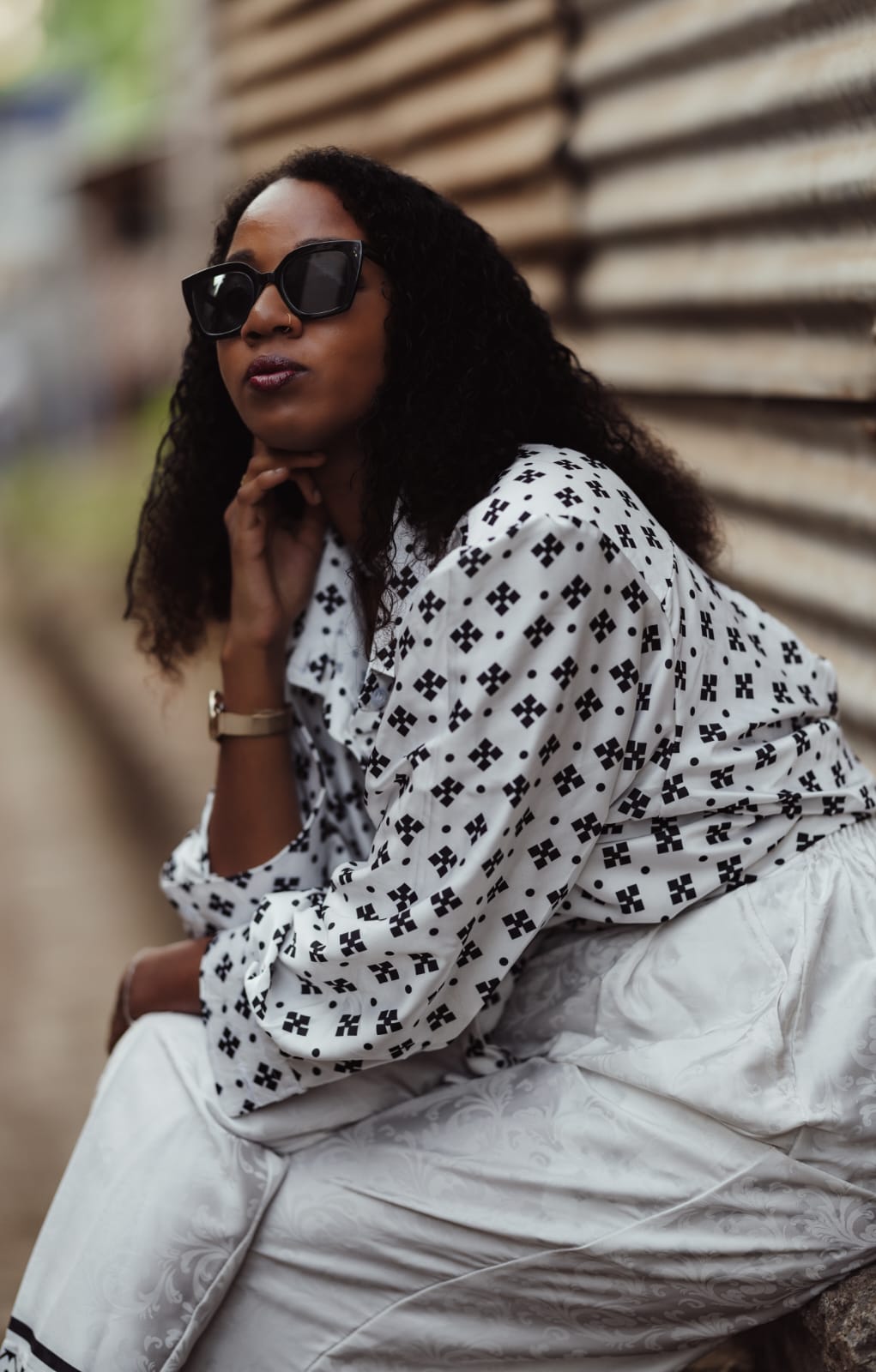 Chemise motif MNANDRÉ
