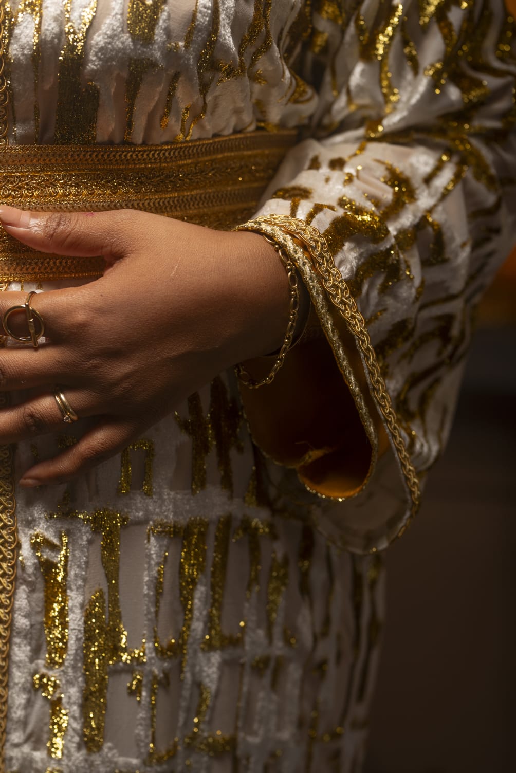 Caftan diamant blanc