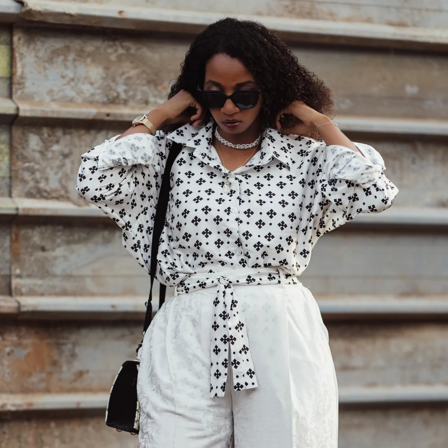 Chemise motif MNANDRÉ