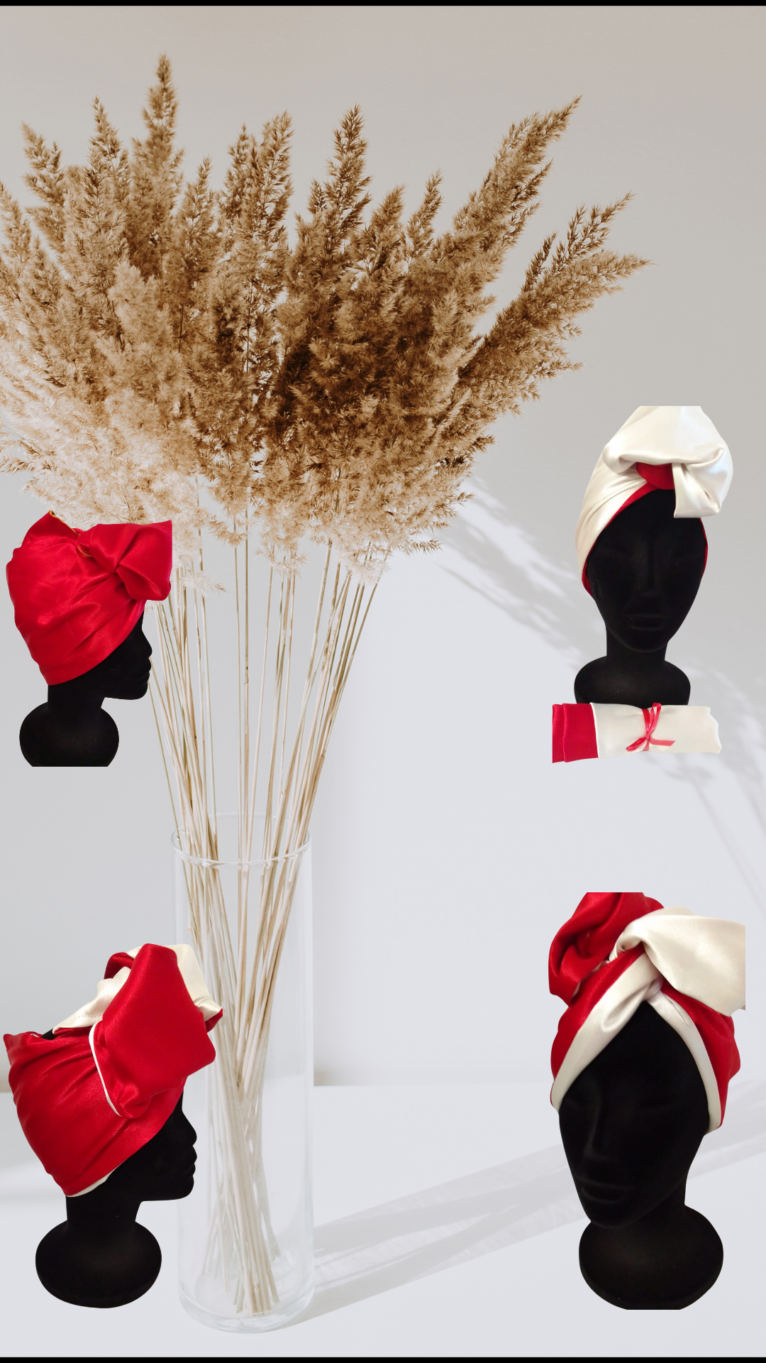 Kembaflex satin réversible rouge /blanc