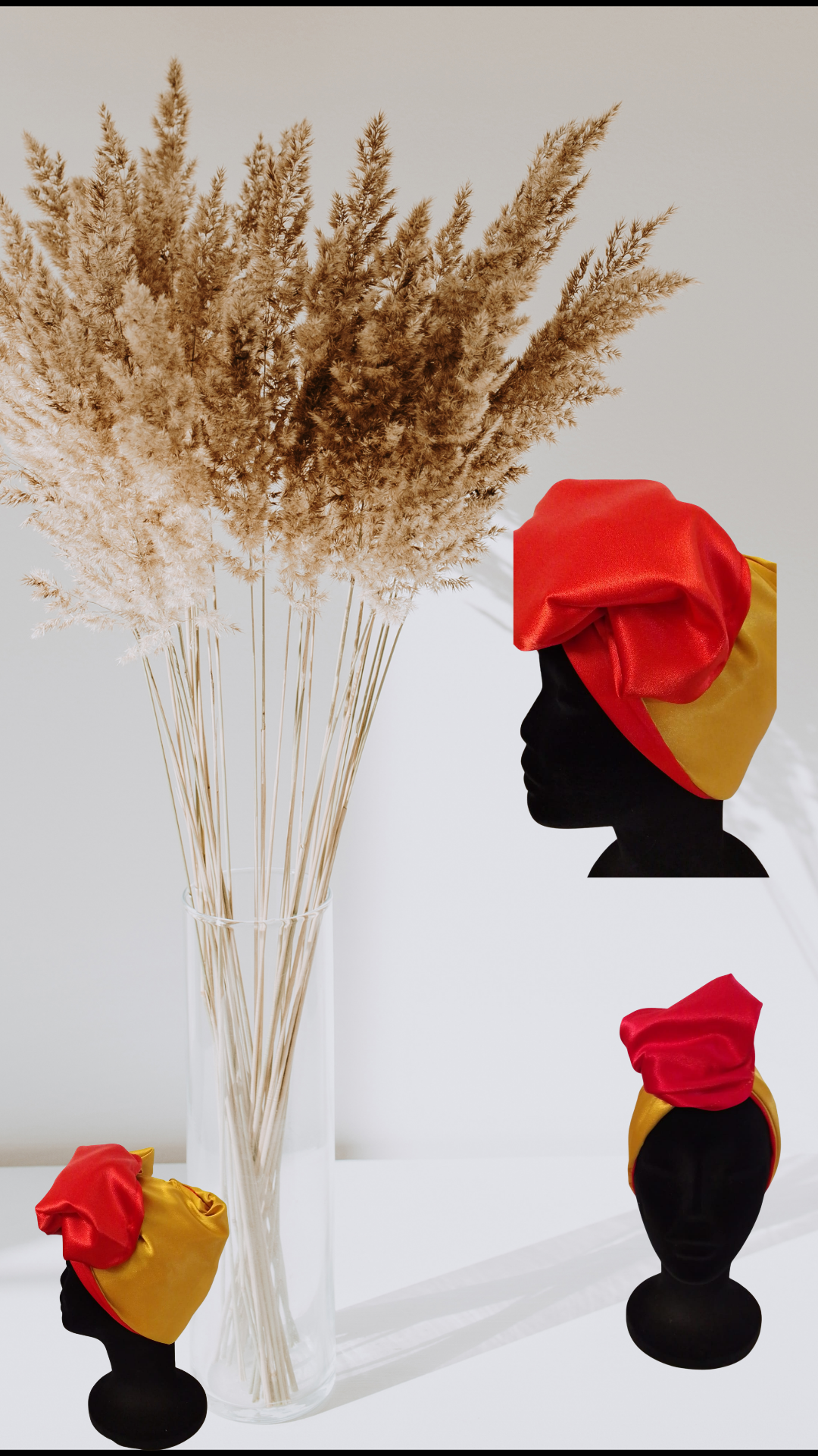 Kembaflex satin réversible rouge/doré