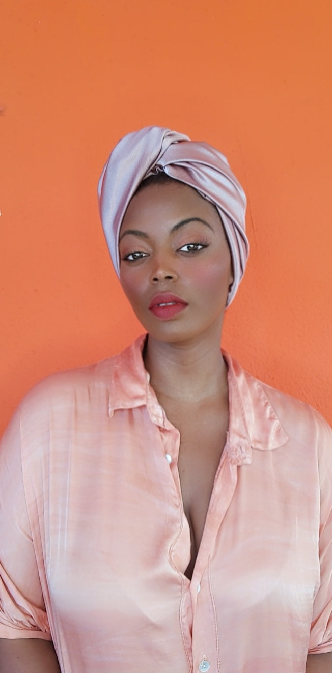 Bonnet flex maxi rose claire satin duchesse