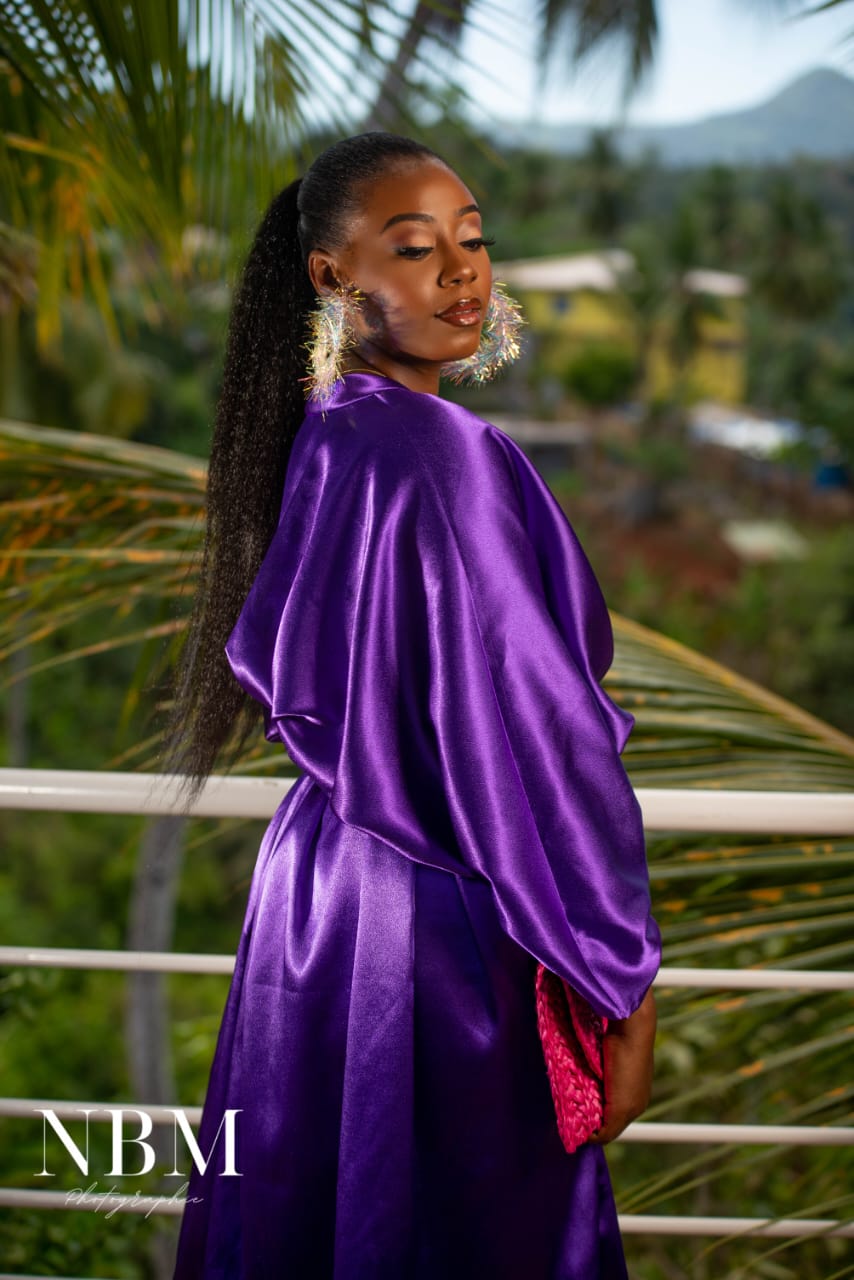 Robe cocktail violetta