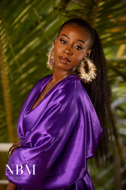Robe cocktail violetta