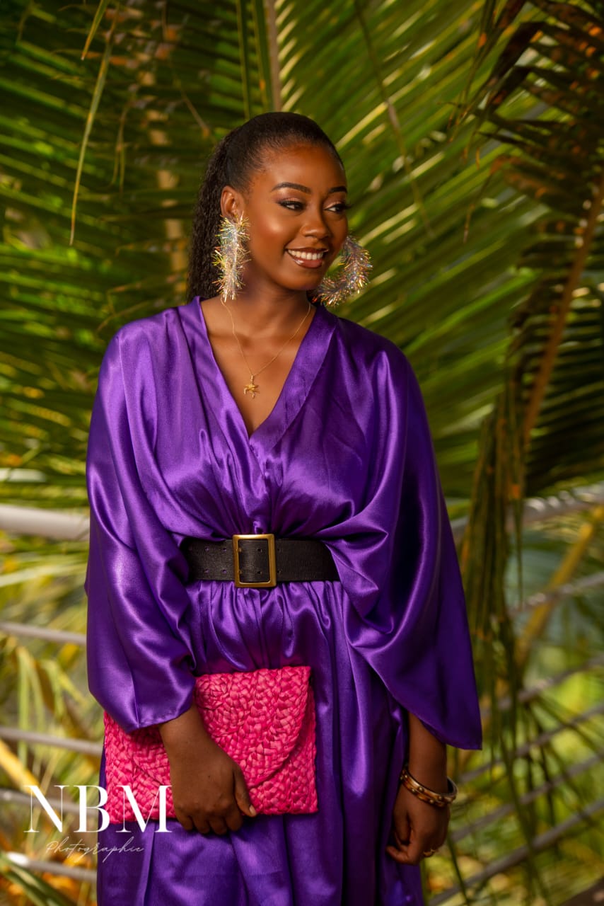 Robe cocktail violetta