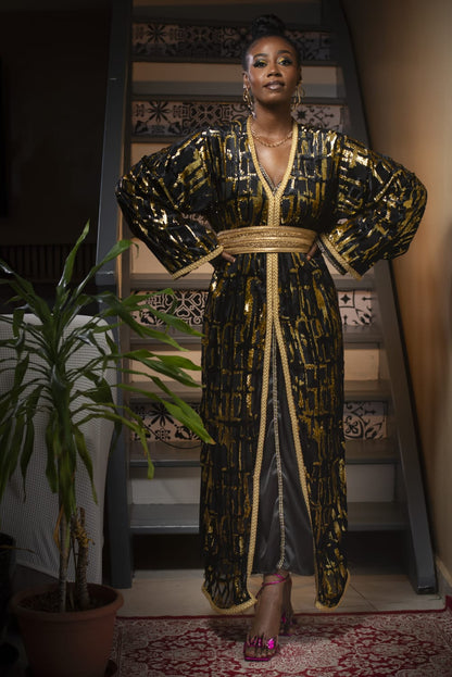 Caftan diamant noir