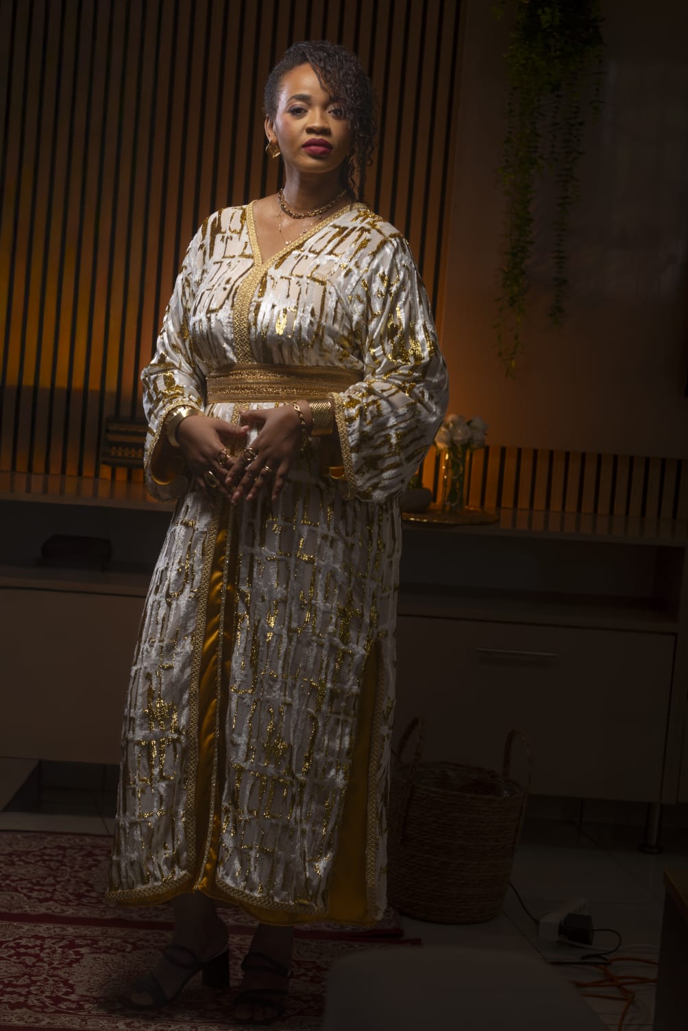 Caftan diamant blanc