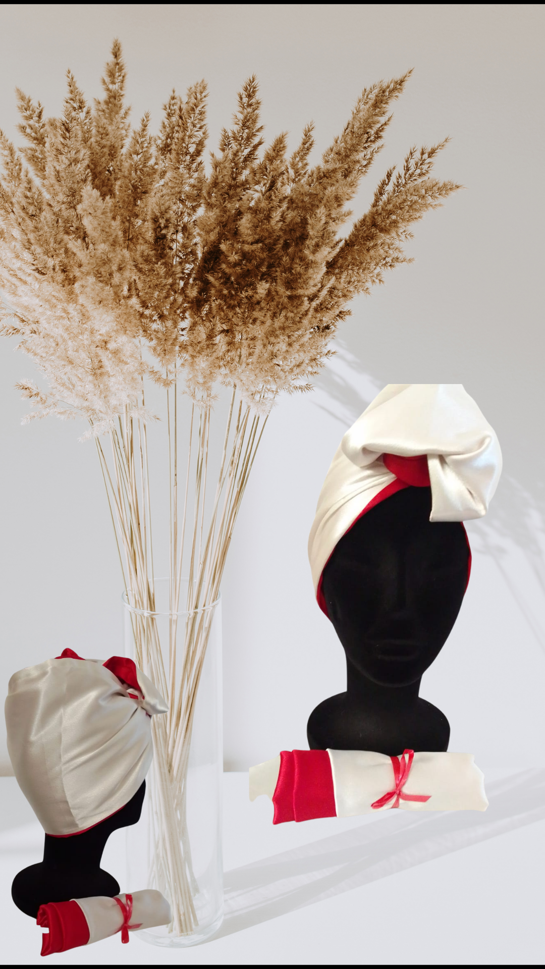 Kembaflex satin réversible rouge /blanc