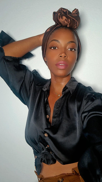 Bonnet flex marron.